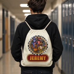 FNaF Personalized Drawstring Backpack