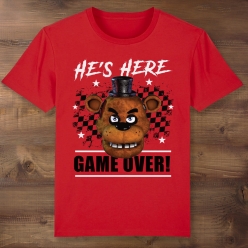 FNAF Game Over Red T-shirt
