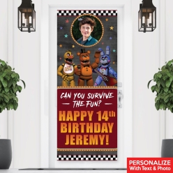 FNAF PERSONALIZED Photo Giant Vinyl Vertical Banner