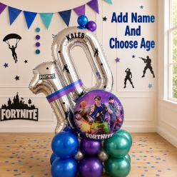 Fortnite 2 Digit - 6 Ft Airfill Personalized Balloon Column Kit