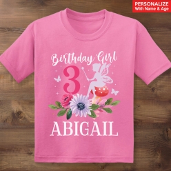 55% OFF: Fairy Personalized Dark Pink T-shirt