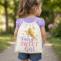 Fairy Sweet Girl Drawstring Backpack