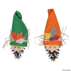 Gnome Pinecone Felt Craft Kit-6Pk