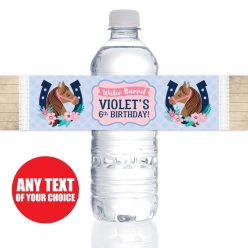 Fancy Horse PERSONALIZED VINYL Bottle Labels - 10 PK