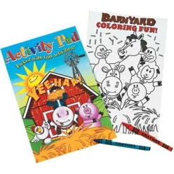 Farm Activity Book with Crayons