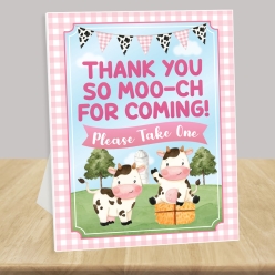 Pink Farm Party Favours 14