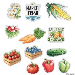 Farmers Market Cardstock Wall Cutouts-12Pk