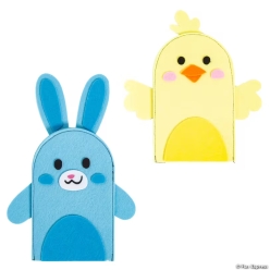 Easter Whimsy Felt Hand Puppet Craft Kit-12Pk