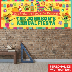 Fiesta PERSONALIZED Giant Vinyl Keepsake Banner