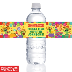 Fiesta PERSONALIZED VINYL Bottle Labels - 10 PK
