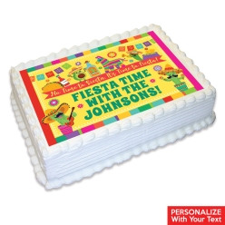Fiesta Personalized Peel & Place Edible Icing