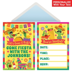 Fiesta PERSONALIZED Invitations - 8 Pk