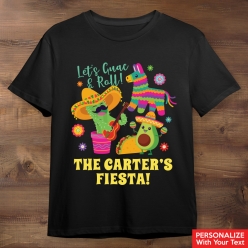 55% OFF: Fiesta Personalized Black T-shirt