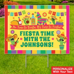 Fiesta PERSONALIZED Large Yard Sign