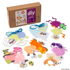 Monster Mayhem DIY Puppet Craft Kit-6Pk