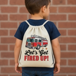 Let's Get Fired Up Drawstring Backpack