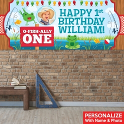 O-Fish-Ally One PERSONALIZED Giant PHOTO Banner