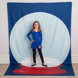 Snow Globe Backdrop & Floor Cover Photobooth Set