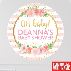 Floral Baby Shower Personalized 12