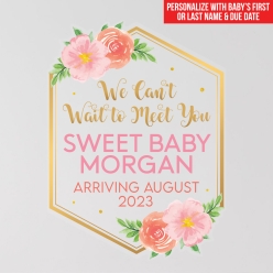 Floral Baby Personalized Baby Name 12