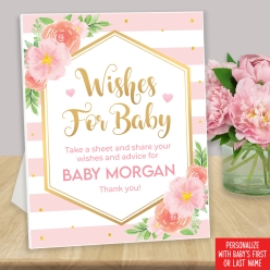 Floral Baby Wishes For Baby Custom 14