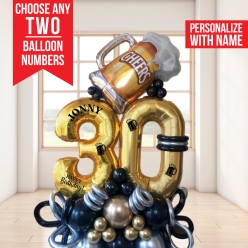 *Two Digit Personalized Cheers Airfill Balloon Column Kit