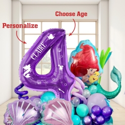 Little Mermaid Airfill Personalized Balloon Kit