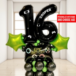 Video Game 2 Digit Airfill Personalized Balloon Column Kit