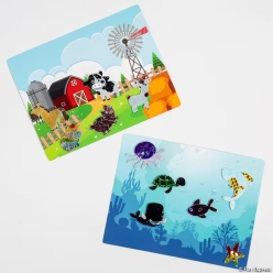Make Your Own Foil Animal Art Scenes-5Pk