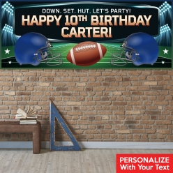 Football PERSONALIZED Giant Vinyl Keepsake Banner