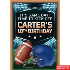 Football PERSONALIZED Giant Vinyl Keepsake Door Sign
