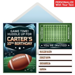 Football PERSONALIZED Invitations - 8 Pk