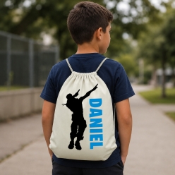 Fortnite Dab Personalized Drawstring Backpack