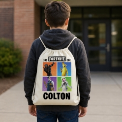 Fortnite Personalized Drawstring Backpack