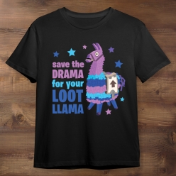 Drama Llama Black T-shirt- Choose Size