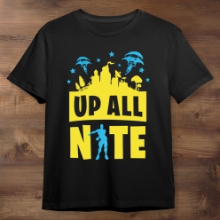 Up All Nite Black T-shirt- Choose Size