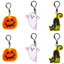 Frightfully Fun Halloween Backpack Clips-6Pk