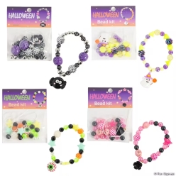 Frightfully Fun Halloween Bracelet Craft Kits-4Pk