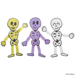 Frightfully Fun Skeleton Wall Cutout-3Pk