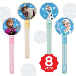 *Frozen Bubble Bottles w/Wands - 8 PACK