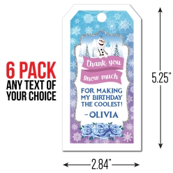 Frozen Classic PERSONALIZED Thank You Tags - 6 Pk