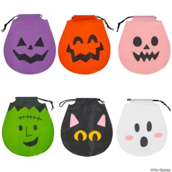 Halloween Frightfully Fun Drawstring Goody Bags-72Pk