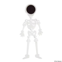 Halloween Frightfully Fun Skeleton Articulate Magnets-6Pk