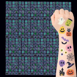Bulk Glow-in-the-Dark Halloween Tattoos-504Pk