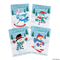 Fun Winter 12pg Activity Pads - 12 Pack