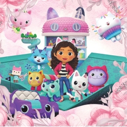 *Gabby's Dollhouse Pink Dinner Napkins - 10 PK
