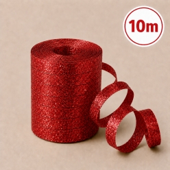Glittering Red Curling Ribbon - 10M