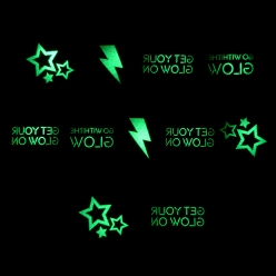 Glow in the Dark Tattoos - 11pcs