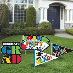 78% OFF: Grad Outdoor Corrugate Yard Signs w/Stakes