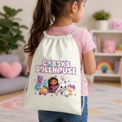 Gabby's Dollhouse Drawstring Backpack
